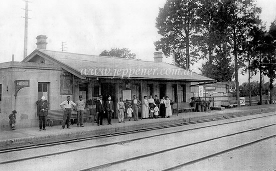 Estación de Jeppener a principios de siglo XX